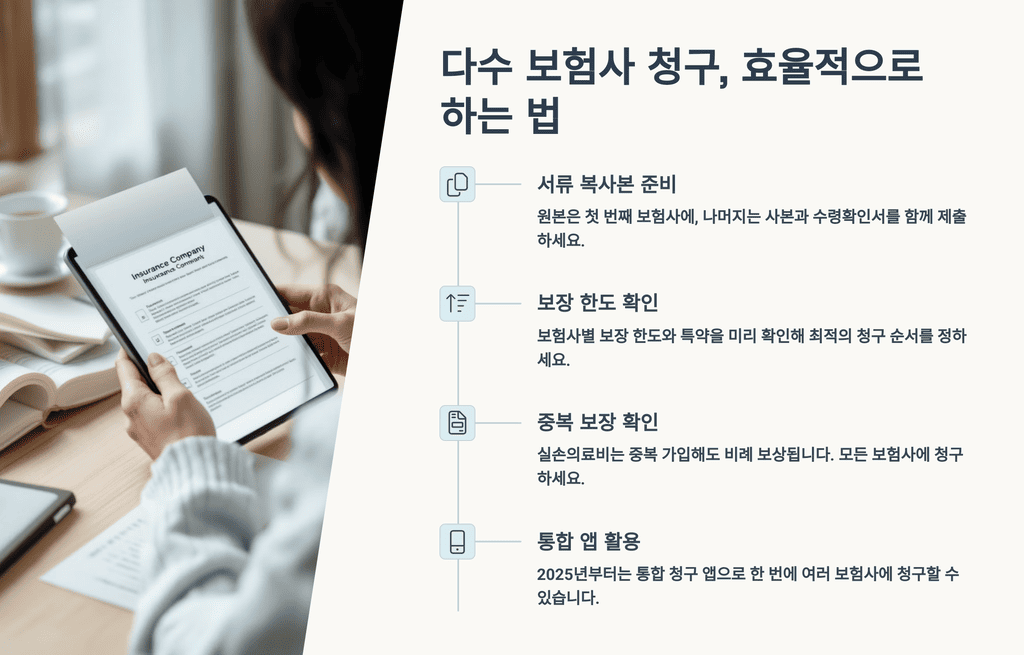 다수 보험사 청구, 효율적으로 하는 법