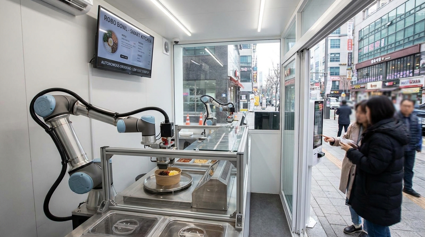 "임대료 낼 돈으로 로봇 삽니다"… F&B 업계 흔드는 '완전 자동화 매장' 습격