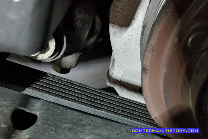 올란도 팬벨트 교체 과정