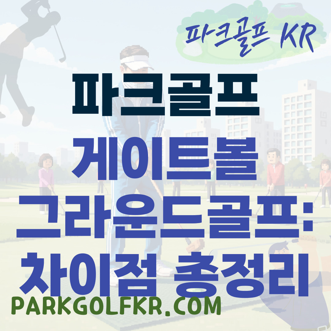 게이트볼 vs 파크골프 vs 그라운드골프: 나에게 맞는 운동은?