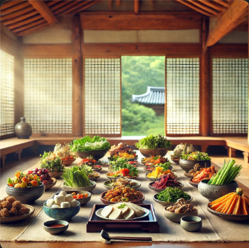 한국 사찰음식 관련 이미지