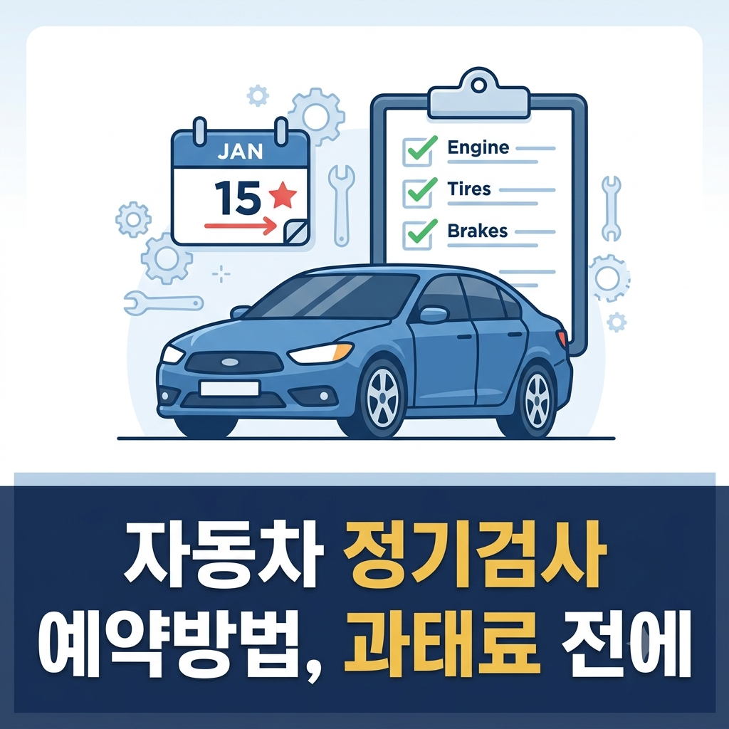 자동차 정기검사 예약방법 안내