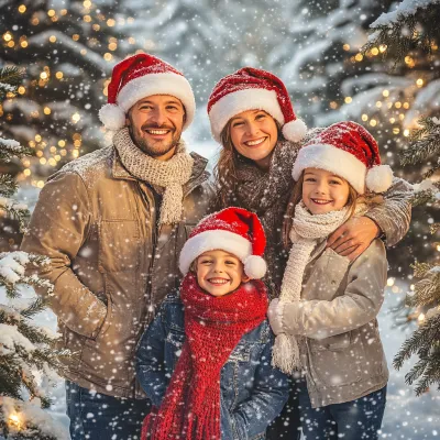 크리스마스 가족사진 촬영 팁, 5분 만에 완벽한 사진 찍는 법_3