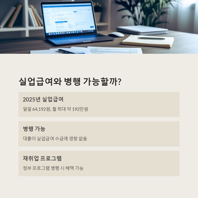 실업급여와 병행 여부