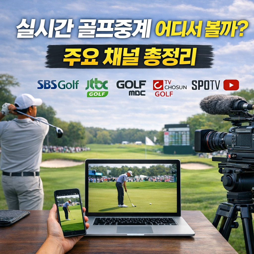 실시간 골프중계 어디서 볼까? 주요 채널 총정리