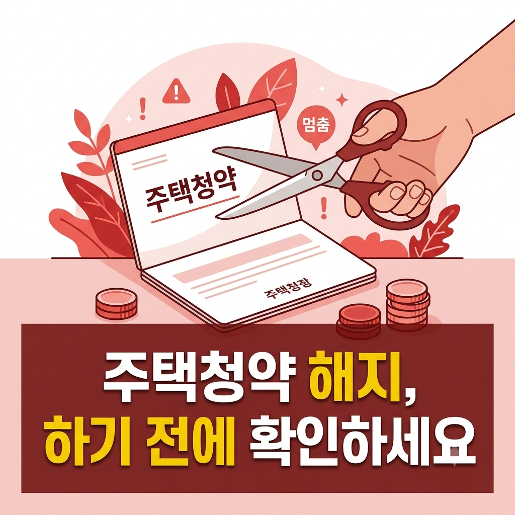 주택청약 해지 전 확인사항