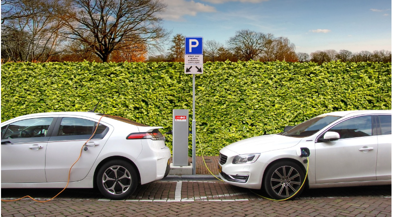 전기차 와 가솔린차 중 선택할수 있는 이미지