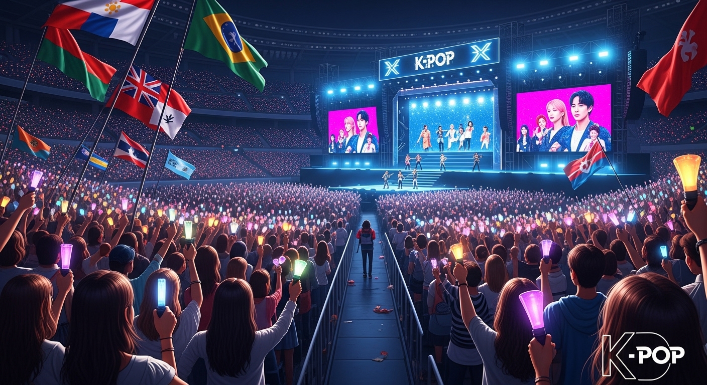 케이팝 콘서트 현장 이미지