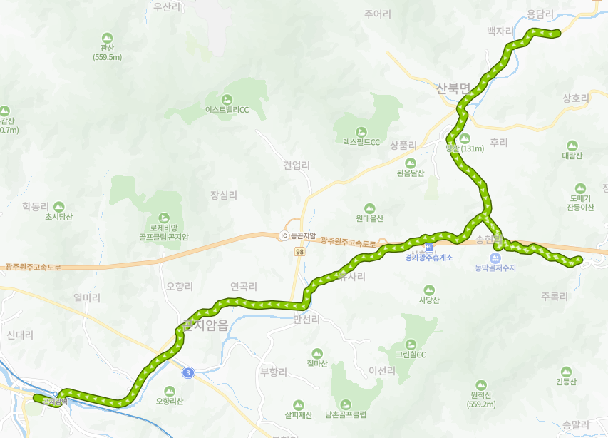 광주-여주-947B번-버스-노선-지도