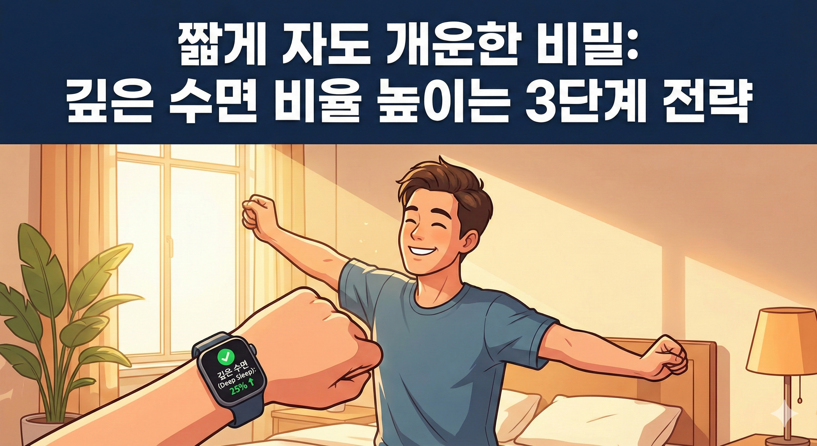 깊은 수면 비율 높이는 전략