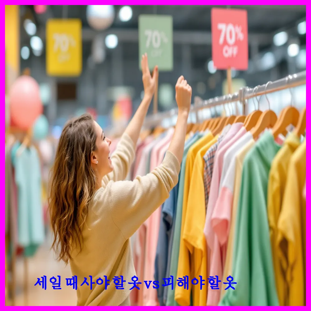 세일 때 사야 할 옷 vs 피해야 할 옷