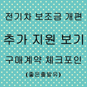 전기차 보조금 개편