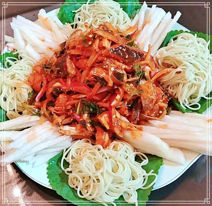 서산 삼길포 맛집 간재미 무침