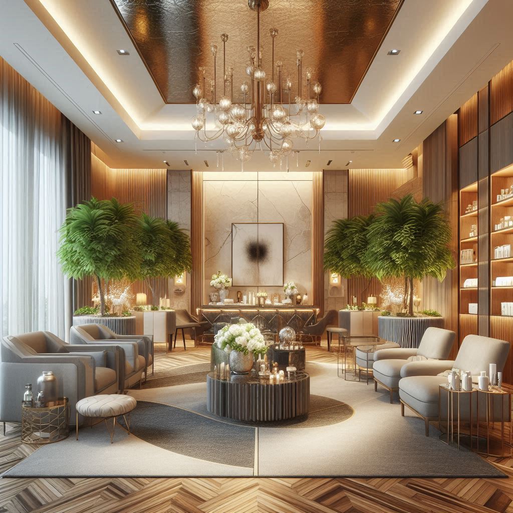 피부,체형관리 샵 배경