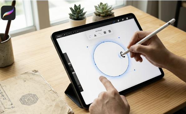 프로크리에이트 도형편집 이미지