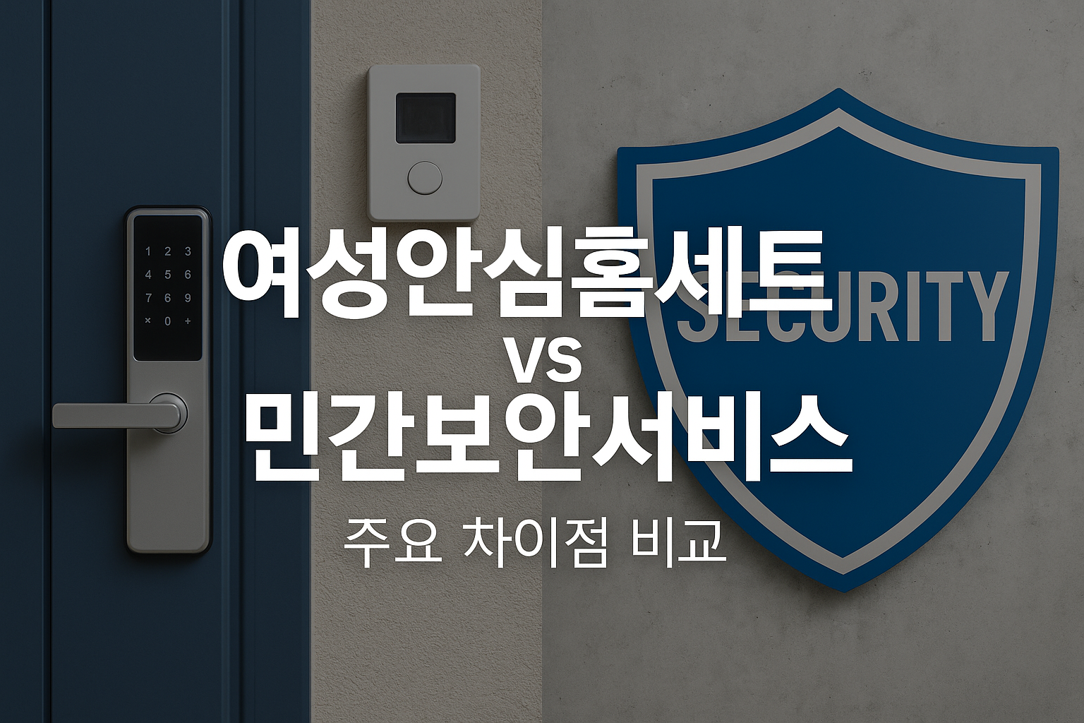 여성안심홈세트 vs 민간보안서비스 차이점