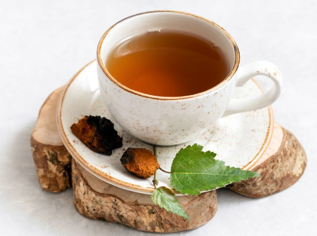 차가버섯 끓이는 과정