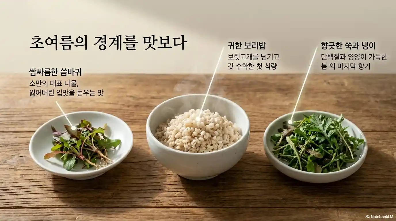 소만 제철 음식