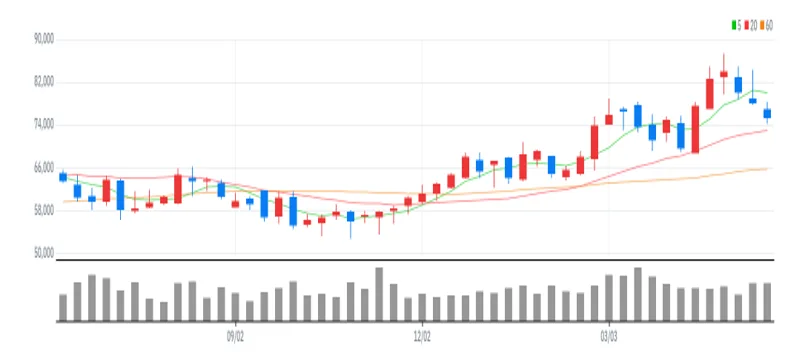 DB손해보험 주봉