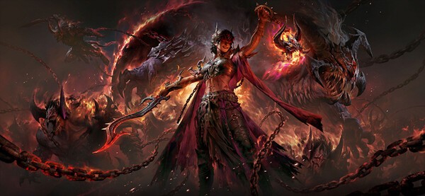 악마술사 관련 정보/이미지로 보이는 디아블로2 레저렉션 화면