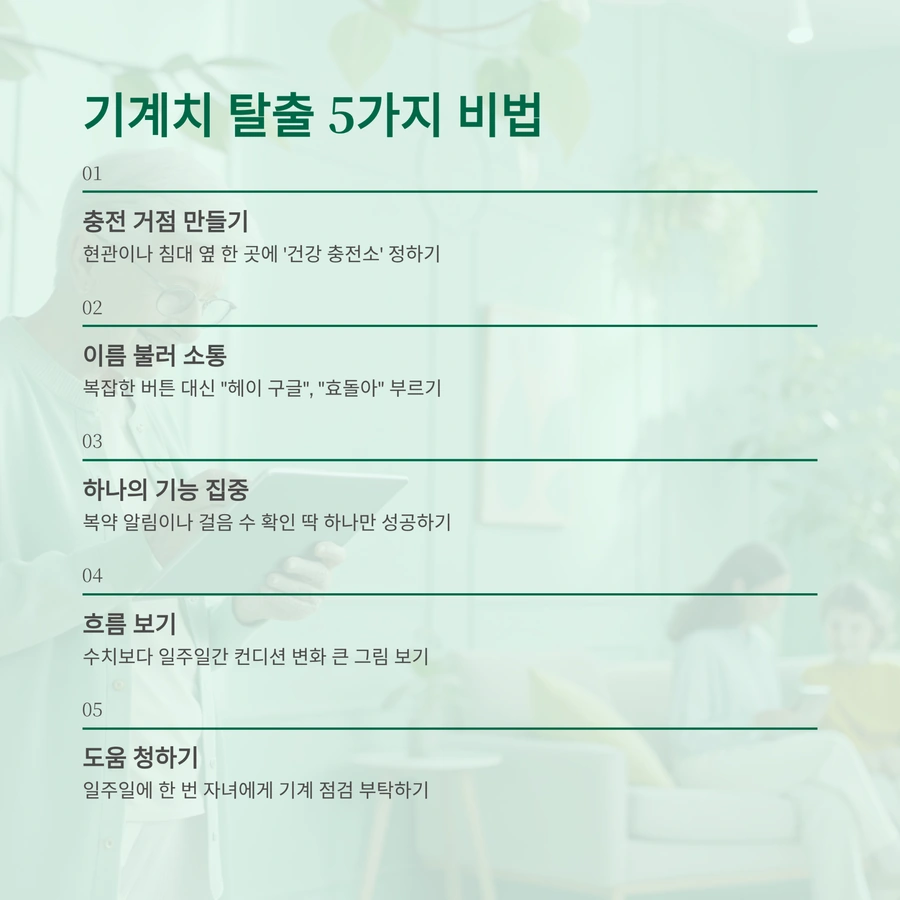 기계치도 가능한 디지털 헬스케어 활용 팁