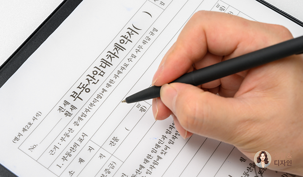 부동산-계약서쓰는-모습