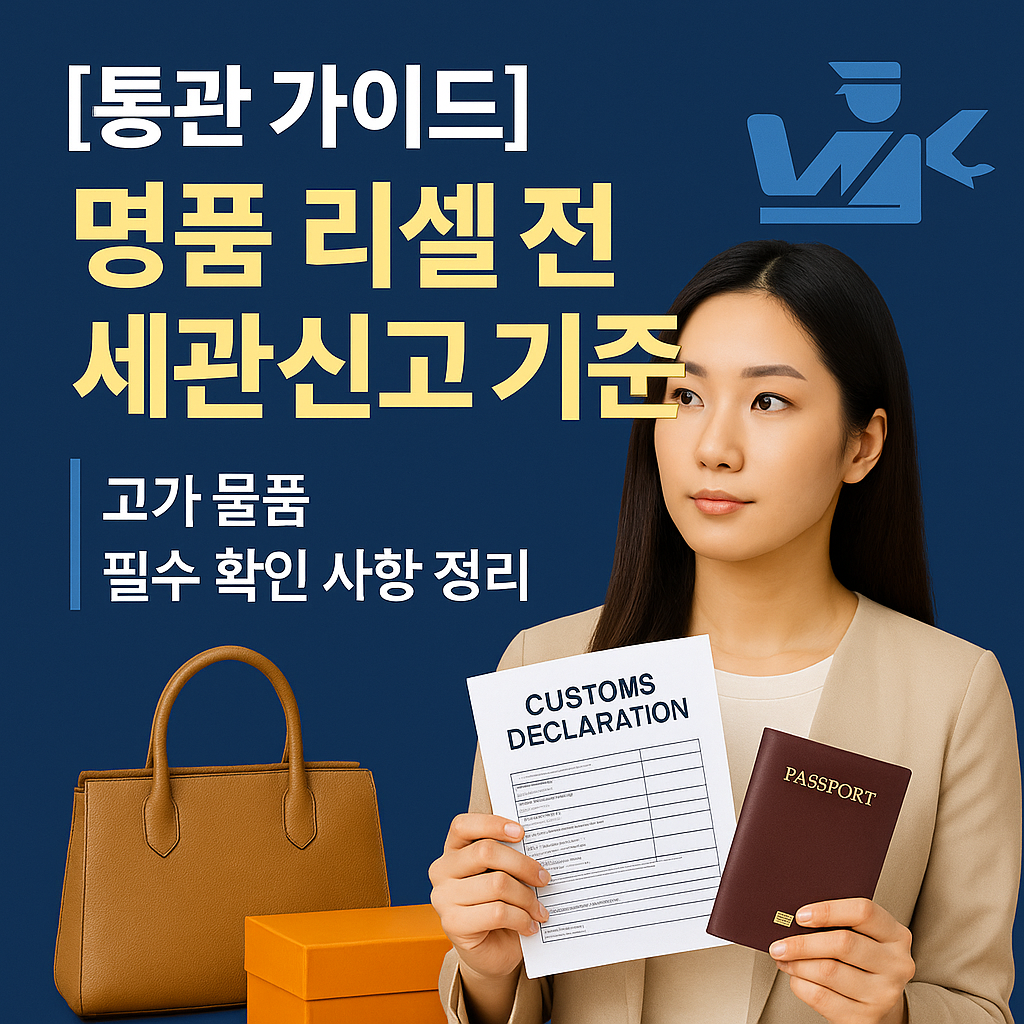[통관 가이드] 명품 리셀 전 세관신고 기준 ｜ 고가 물품 필수 확인 사항 정리