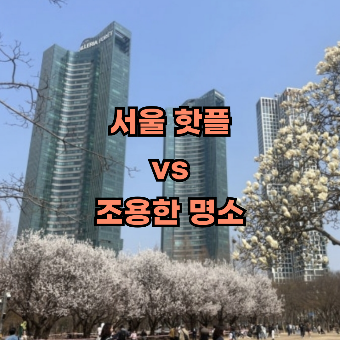 서울 핫플 vs 조용한 명소