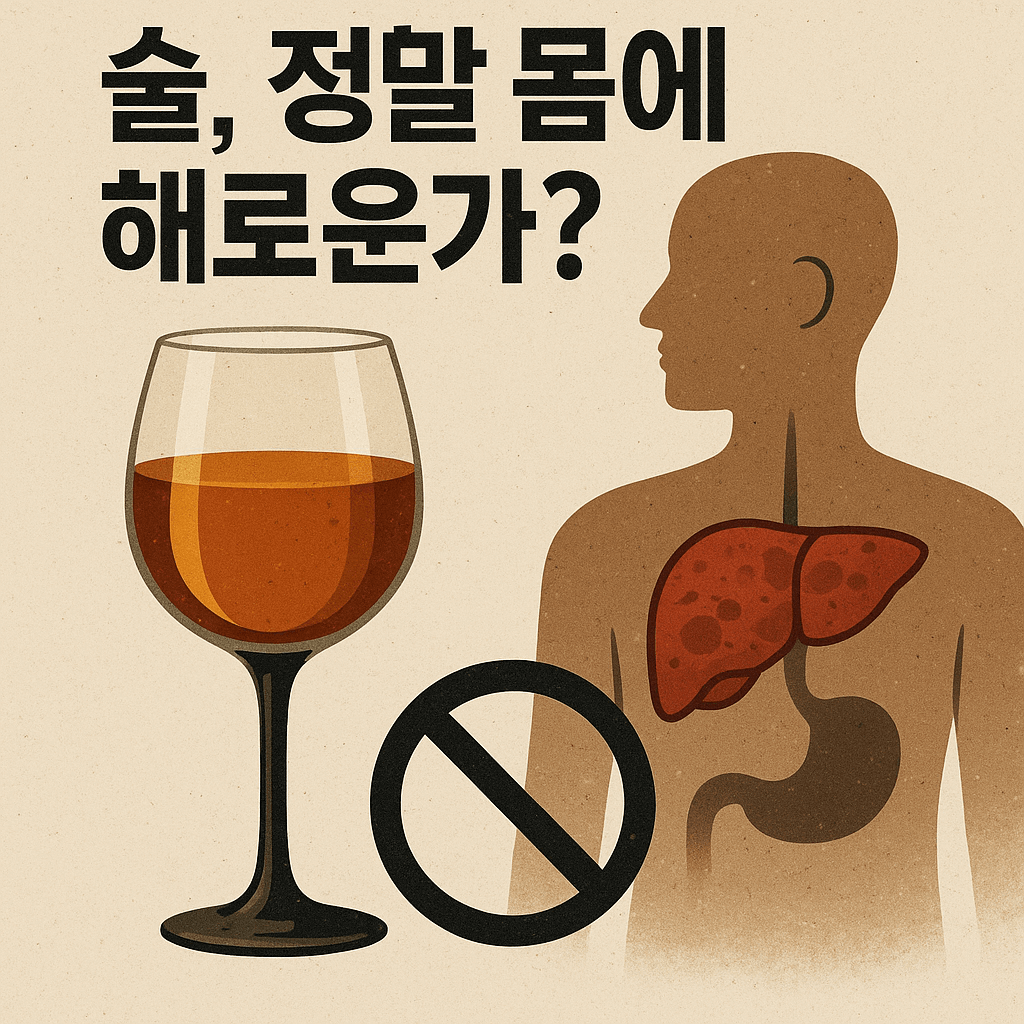 술, 정말 몸에 해로운가? (술, 건강, 중독) 이글을 표현해주는 이미지