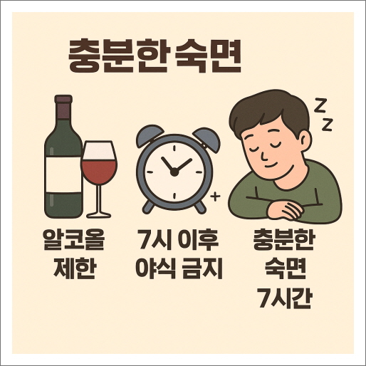 고도비만 푸쉬업 50일 신체 변화과정_충분한 숙면