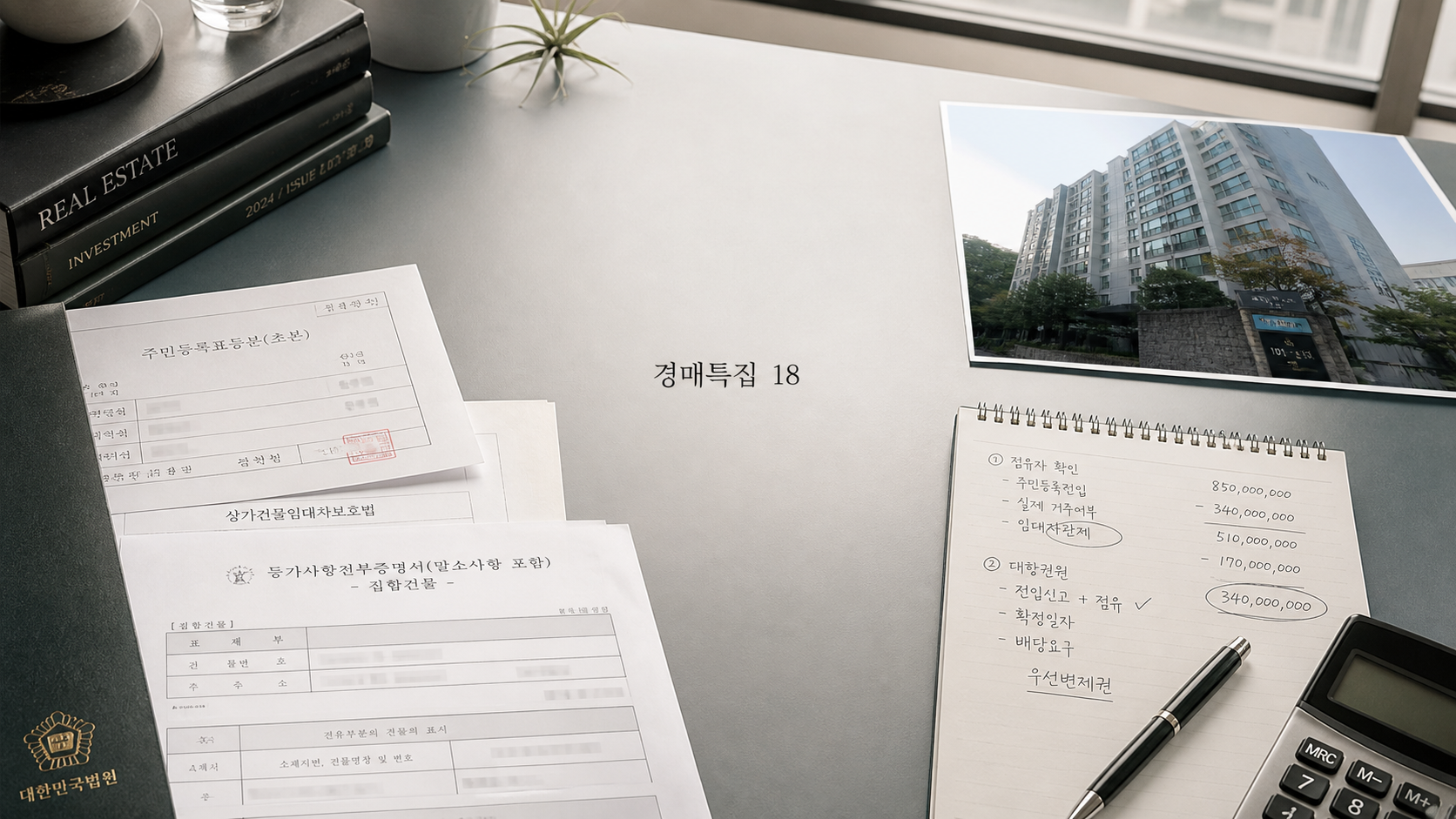 세입자 내보내기 무섭다고요? 웃으며 끝내는 비법의 핵심 확인 항목을 정리한 부동산 경매 안내 표지