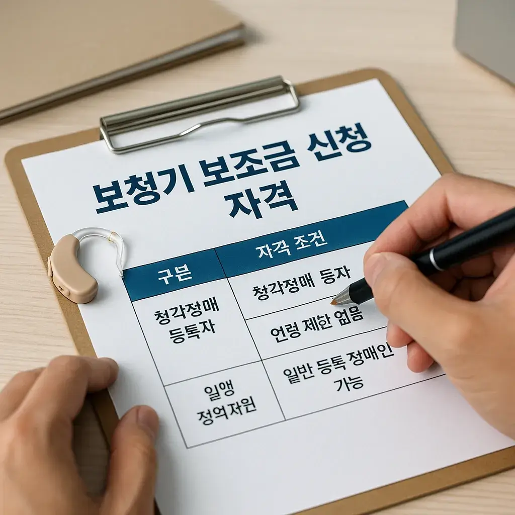 보청기 보조금 신청방법