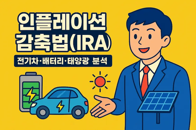 IRA 법안이 한국 기업(전기차, 배터리, 태양광)에 미치는 영향과 현지화 전략 이미지