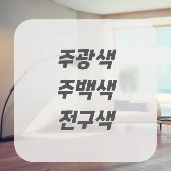 주광색 주백색 차이 비교 차이점_13