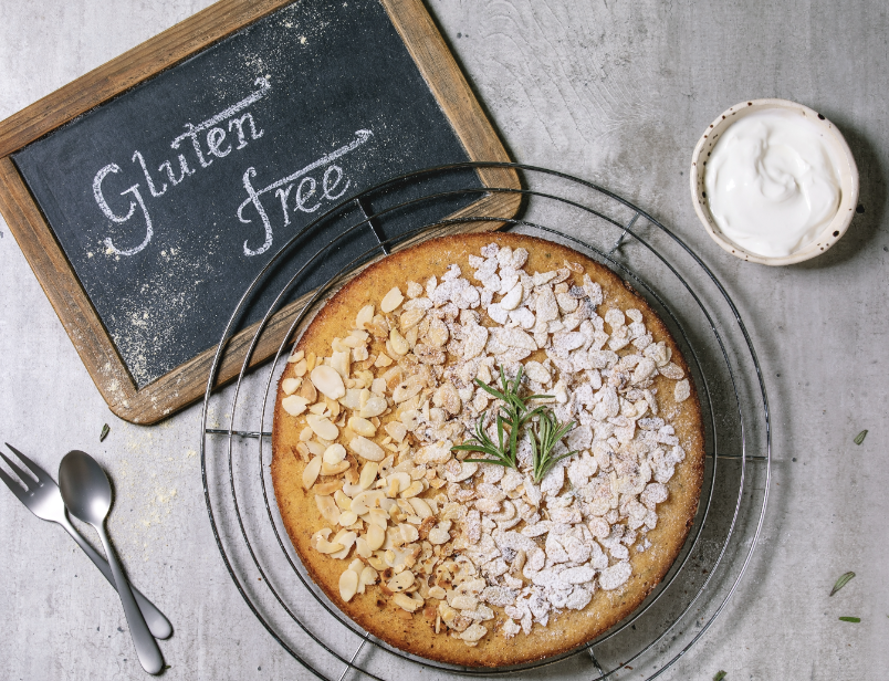 글루텐프리 빵과 케이크 등의 음식의 특징들