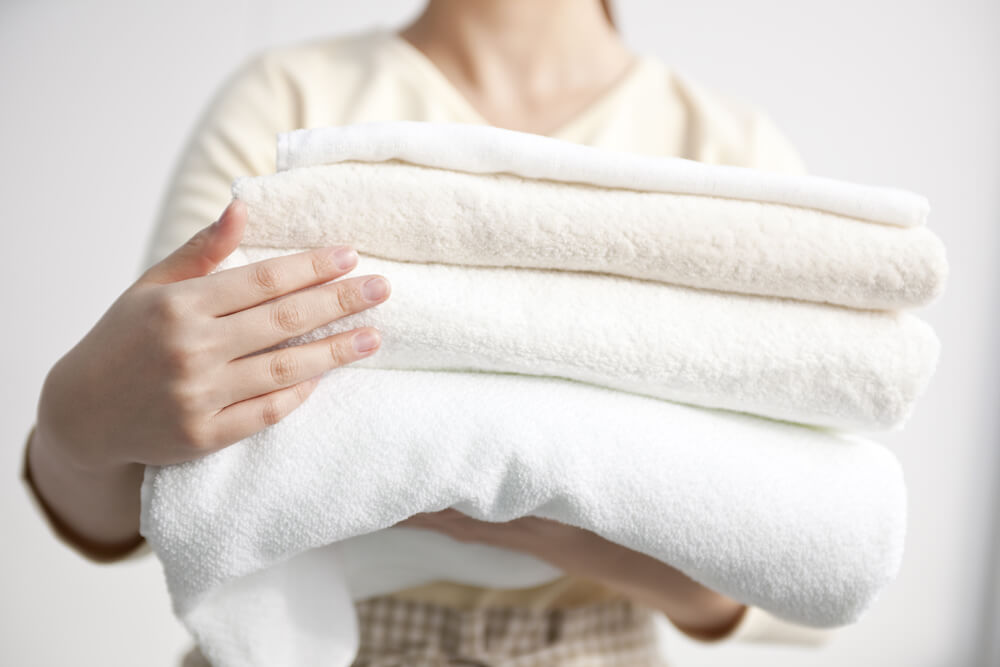 향기롭고 뽀송뽀송한 수건 