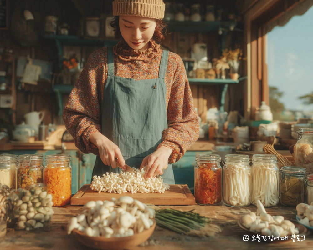 가을제철음식, 버섯요리, 면역식단, 표고버섯, 베타글루칸, 가을건강관리