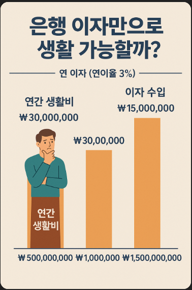은행 이자만으로 살 수 있을까?