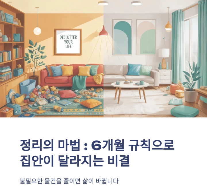 정리의 마법 : 6개월 규칙으로 집안이 달라지는 비결
