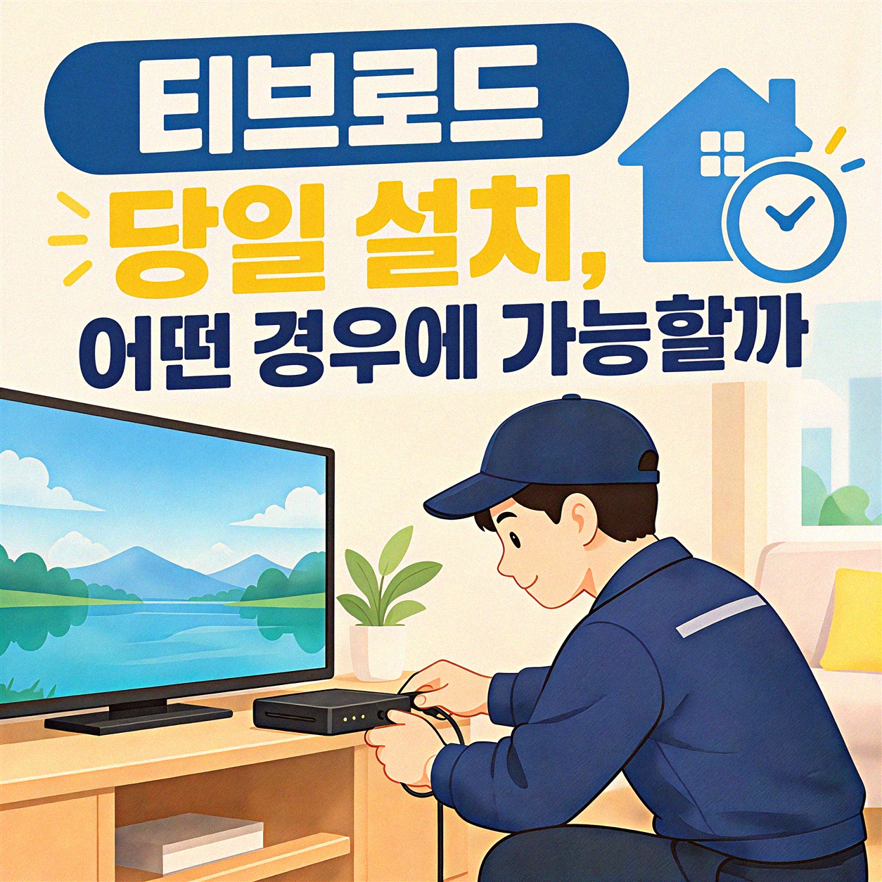 티브로드 방송 인터넷 당일 설치, 정말 가능할까?