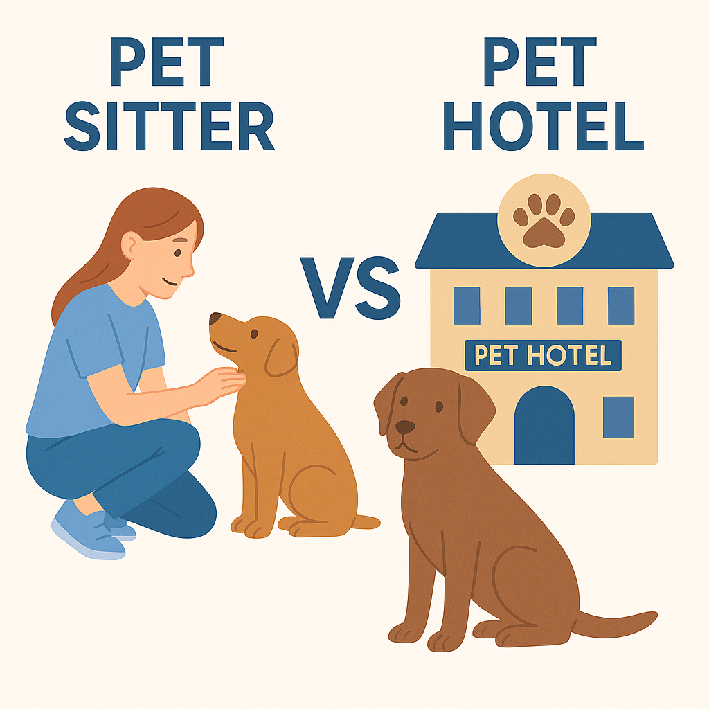 펫시터 vs 펫호텔 차이점 관련 이미지