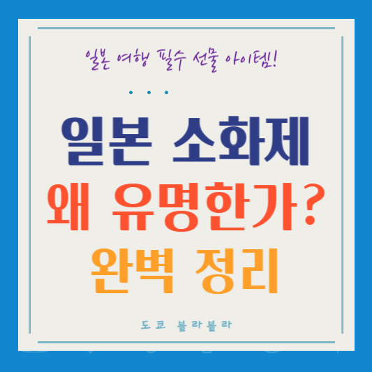 일본 소화제 왜 유명한가? 그 이유와 추천 소화제 가격 총정리