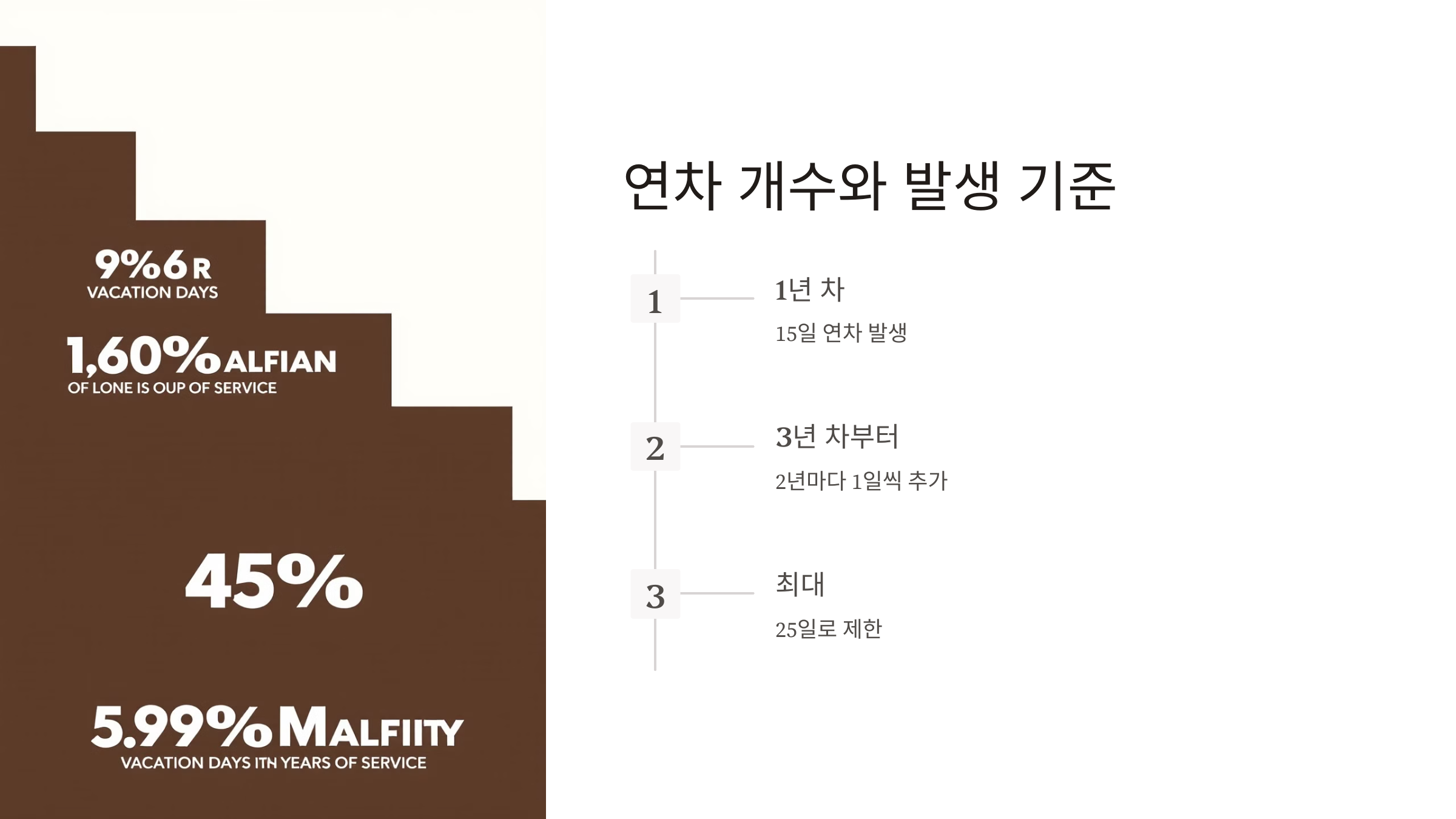 연차 발생기준 개수 계산기