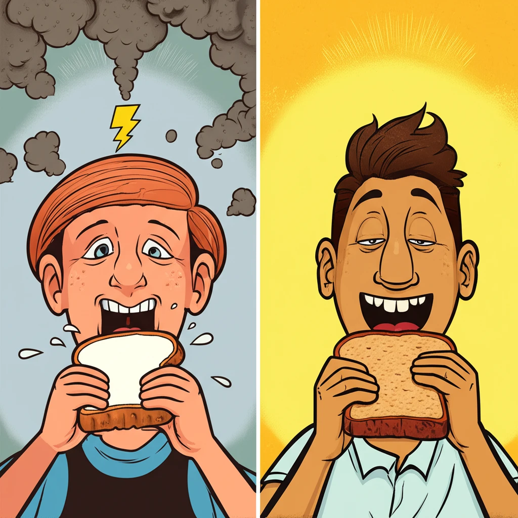 성공적인 식단 관리를 위한 통곡물 빵..