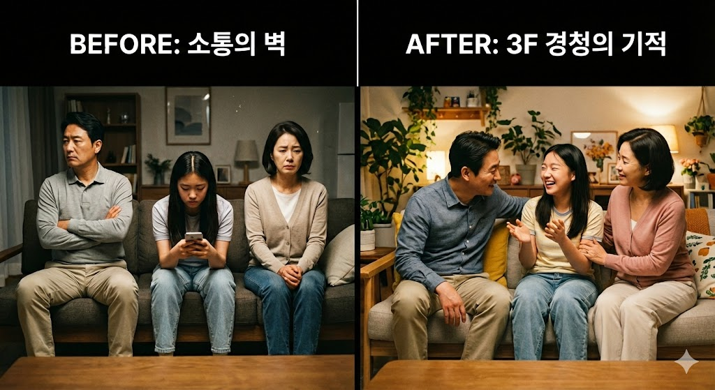 자녀와의 대화법: 3F 경청으로 여는 '인싸 부모' 소통학교