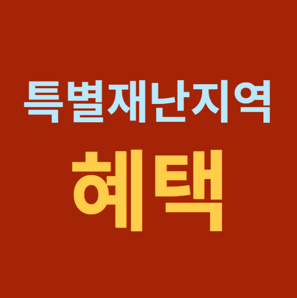 미리캔버스 특별재난지역 혜택 이미지입니다.