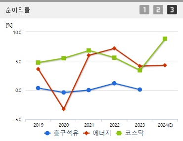 흥구석유 주가 순이익률 (1004)