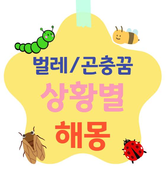 벌레 곤충꿈 상황별 해몽