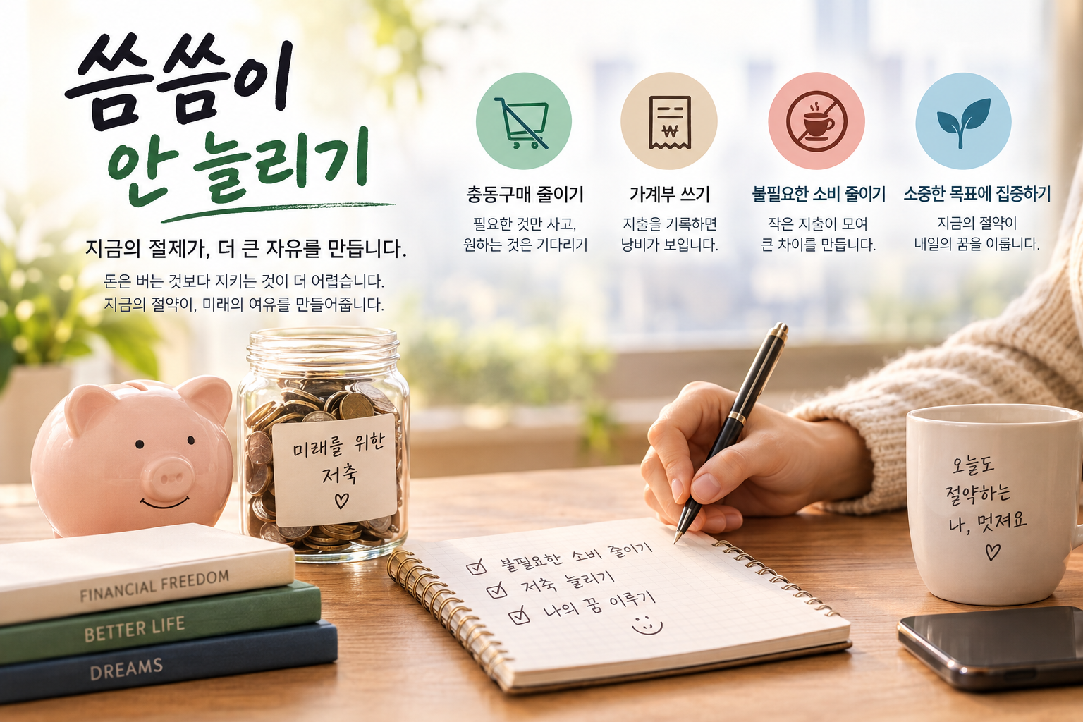 씀씀이 안늘리기