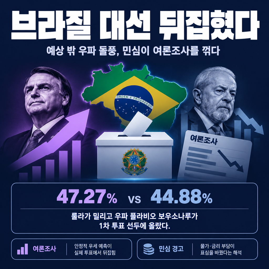 브라질 대선 뒤집혔다
